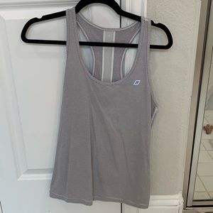 Lorna Jane Tank Grey/White striped